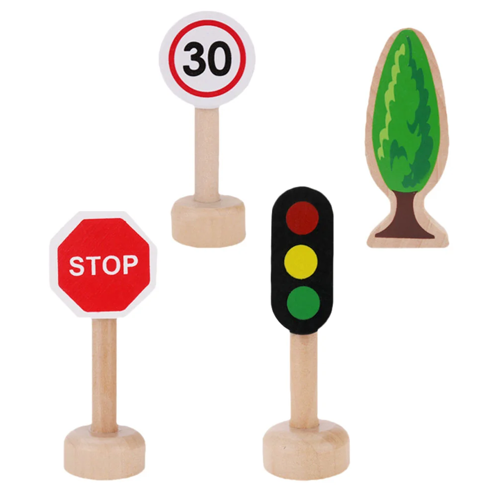 8 шт. дорожный знак игрушка для раннего образования обучающие модели светофор