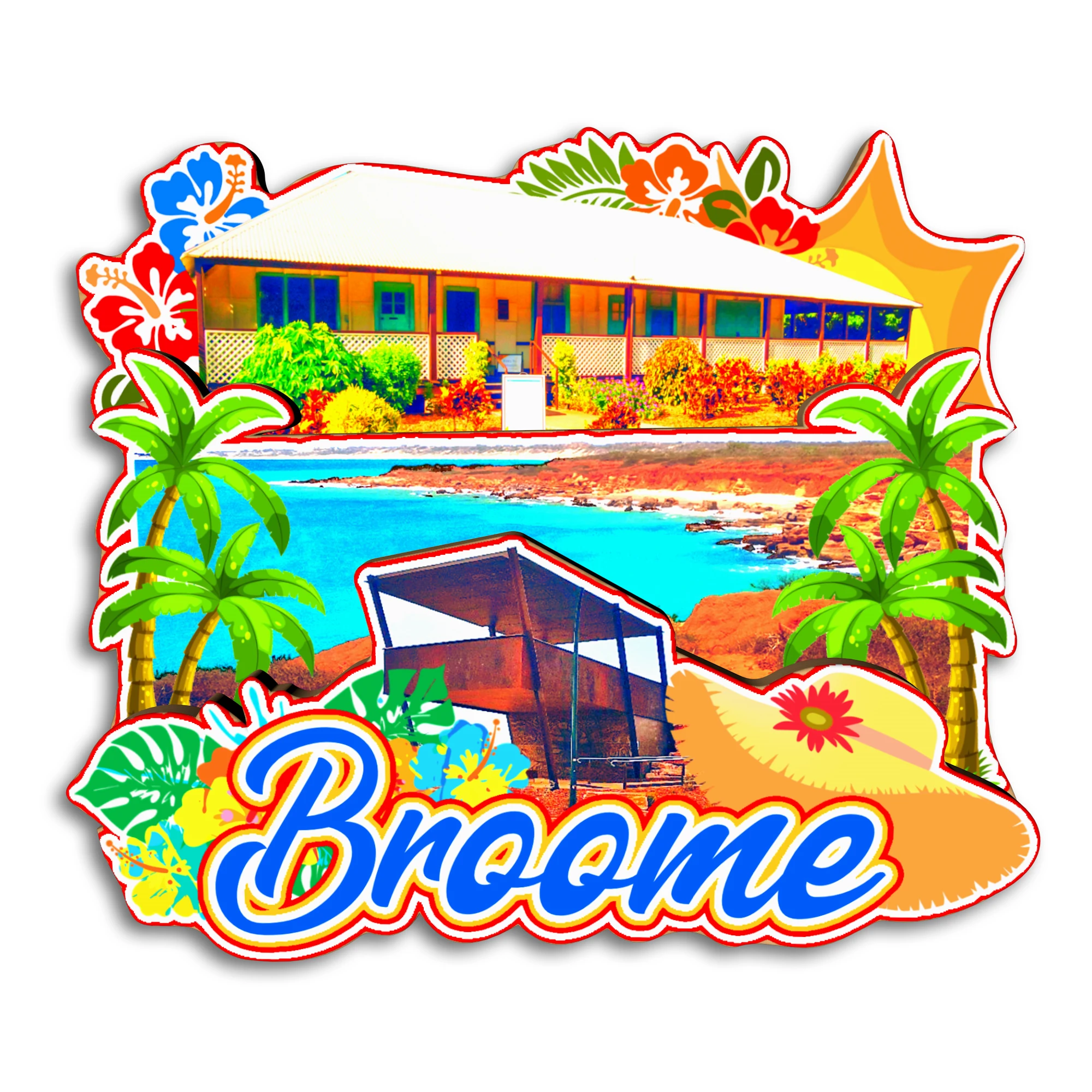Фото Fremantle Broome Katoomba Townsville Bendigo Australia Магнит на холодильник Путешествия Сувенир Подарок Handmarde №3
