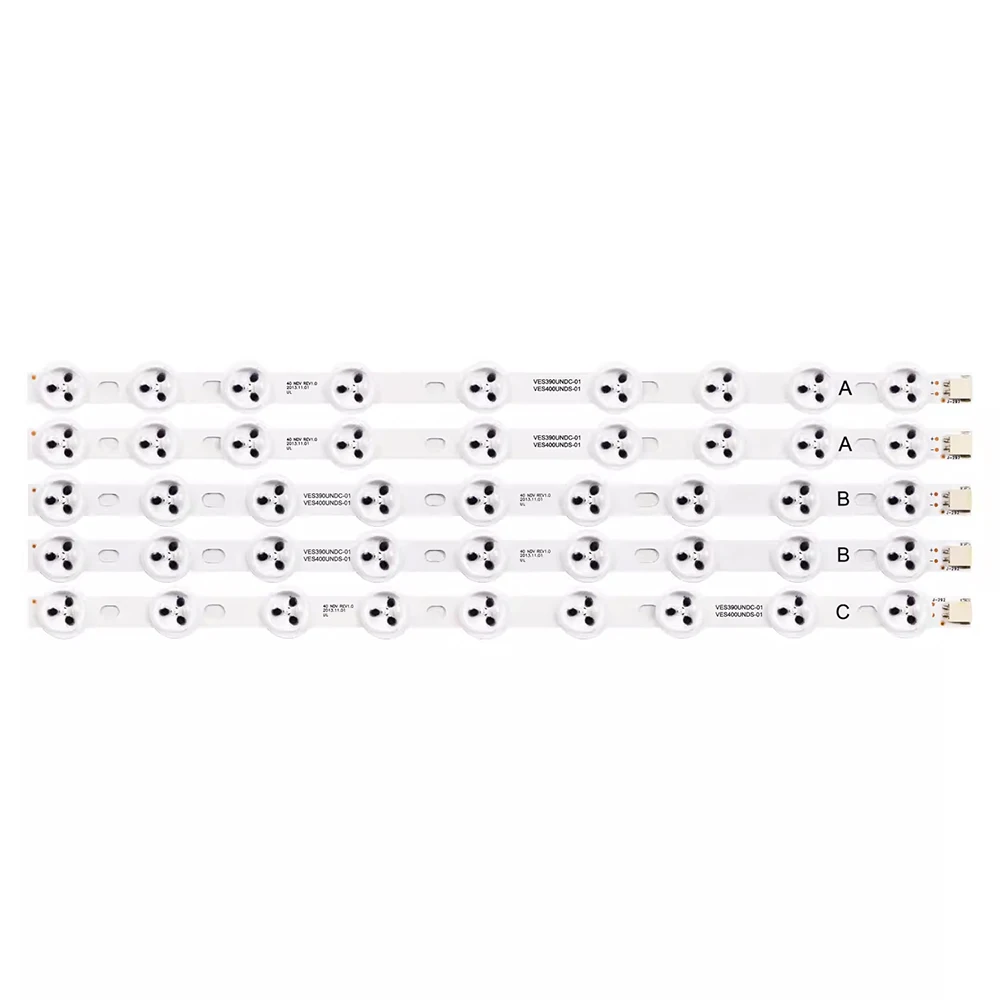 5/35 Шт. Светодиодные Ленты Для Toshiba Ves390undc-01 Ves400unds-01 40l3433dg 40l3453db - 40 &quot39&quot Subtle Lighting