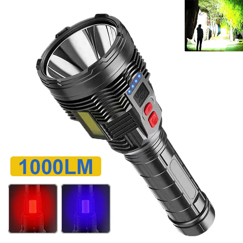 

Powerful flashlight Portable Ultra Bright Torch USB Rechargeable High power led flashlights Outdoor Camping Hunting Flashlight