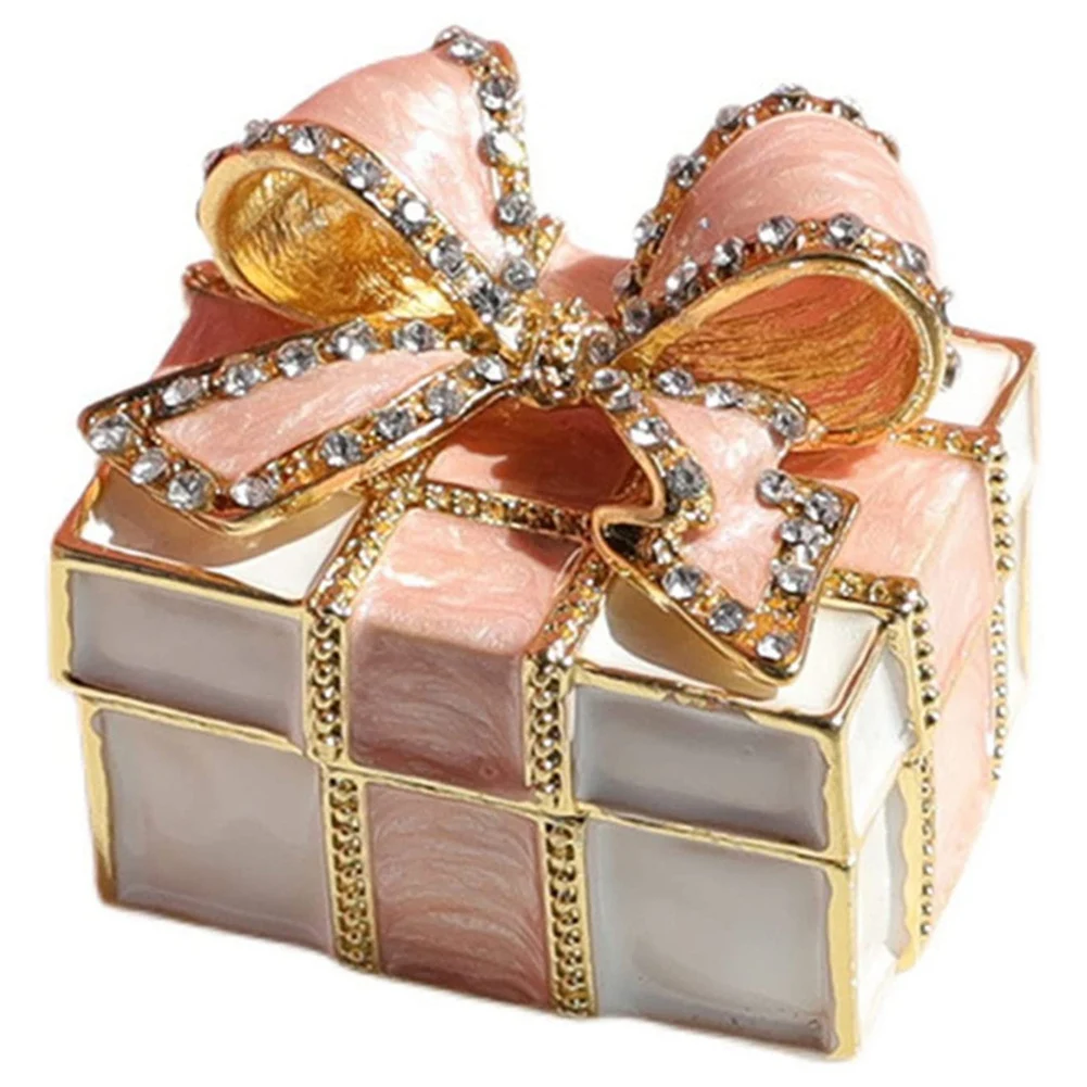 

Bow Jewelry Organizer Box Unique Gifts Decor Jewelry Decoration Box Gift Box()