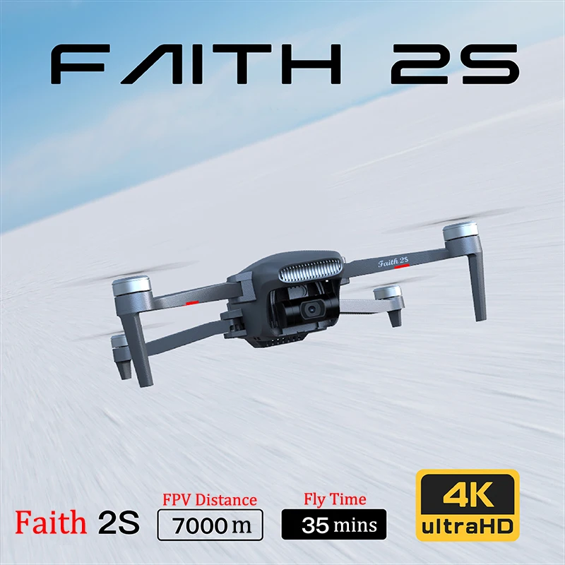 Обновленная версия 2022 C-FLY Faith 2S Дрон с 4K HD камерой 3-осевой карданный подвес