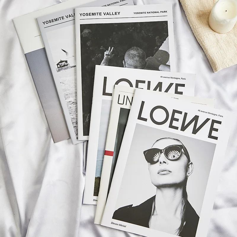 INS Magazine Cover Series Thickened Notebook Props Book Model Poses Decoration Photo Photography Ornaments |