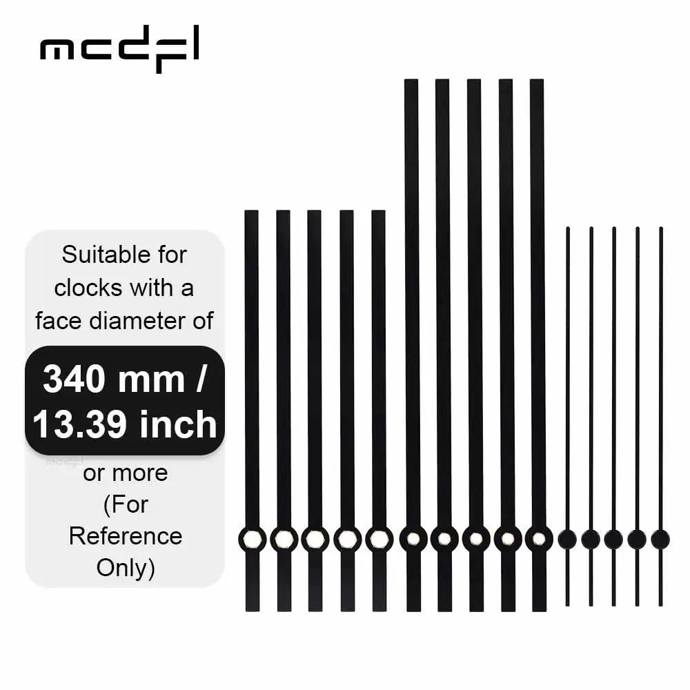 

MCDFL Комплект стрелок для часов черный алюминий 5 шт