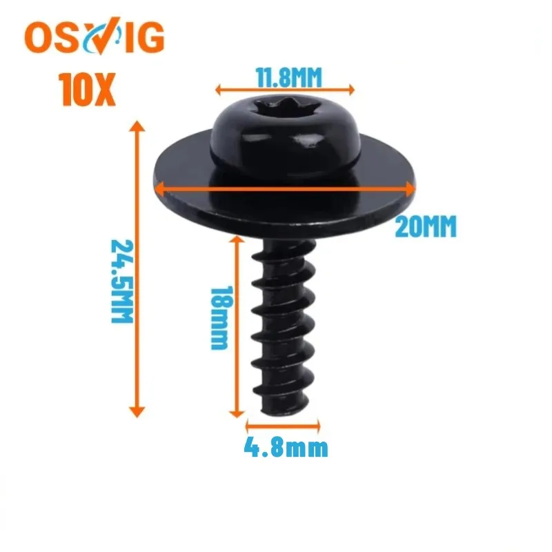 10 шт. T30 M5*20 СО # 1449533 30640800   N 1035602   Авто винты общего назначения, пластина брызговика двигателя, винт крышки шасси