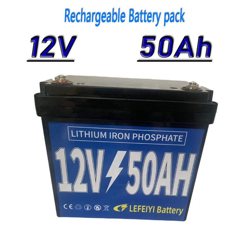 

Lithium-ion Rechargeable Battery pack 12V 50Ah For Electric sprayer, children's toy car, solar street lights, emergency lights a