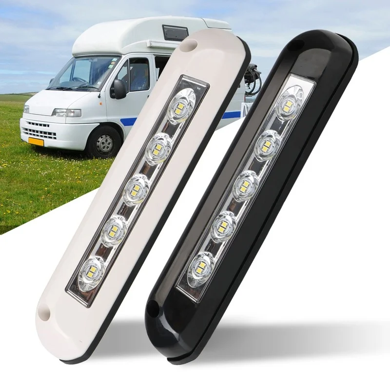 

12V 24V LED Caravan Interior Light Bar RV Dome Lamp Truck Position Awning Porch Wall Bright Bulbs Van Trunk Trailer Accessories