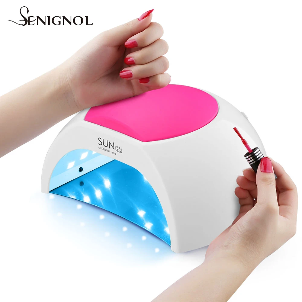 

SENIGNOL 48 Вт лампа для ногтей сушилка для гель-лака для маникюра УФ-светодиодная лампа для педикюра автоматический датчик ногтей сушилка для г...
