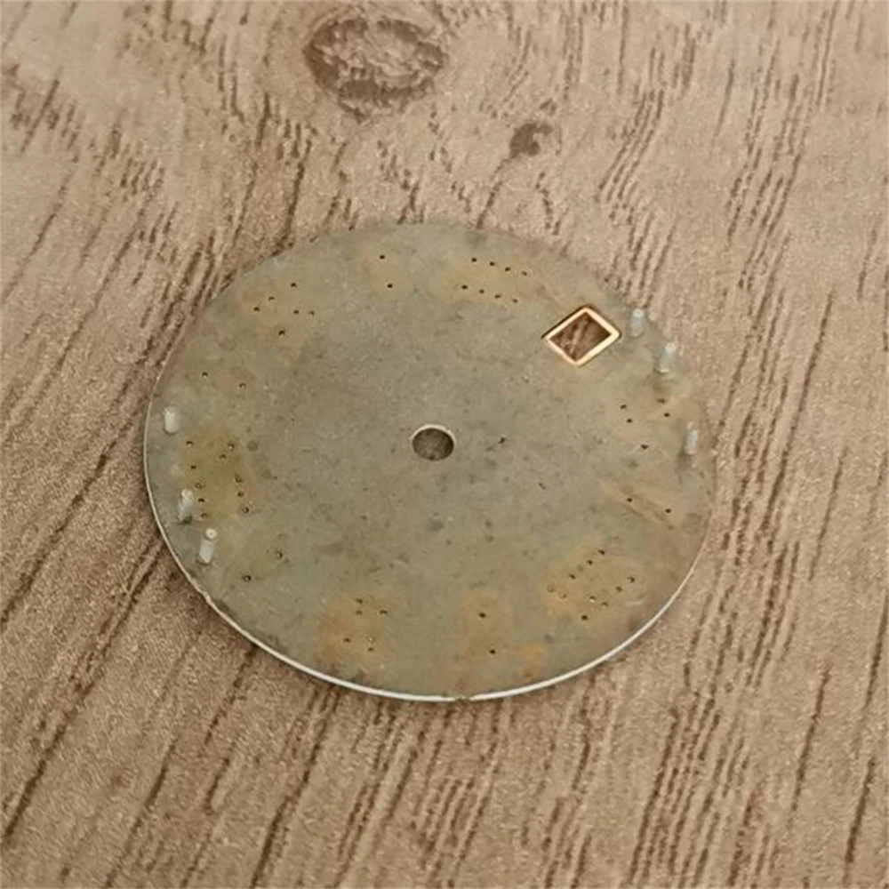 Enamel Material Watch Faces 28.5mm Watch Dial Roman Scale Dial Watch Accessories for NH35/NH36/4R/7S Movement