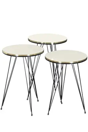 

Modern Zigon coffee table Black Wire Foot Double Gold Cream coffee tables table basse furniture living room table