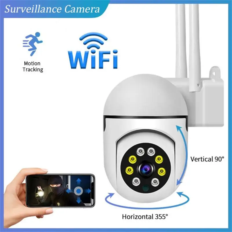 

Наружная камера видеонаблюдения с ИИ-датчиком присутствия, Wi-Fi Ip-камера 1080p, цветная мини-камера Cctv с ночным видением для умного дома