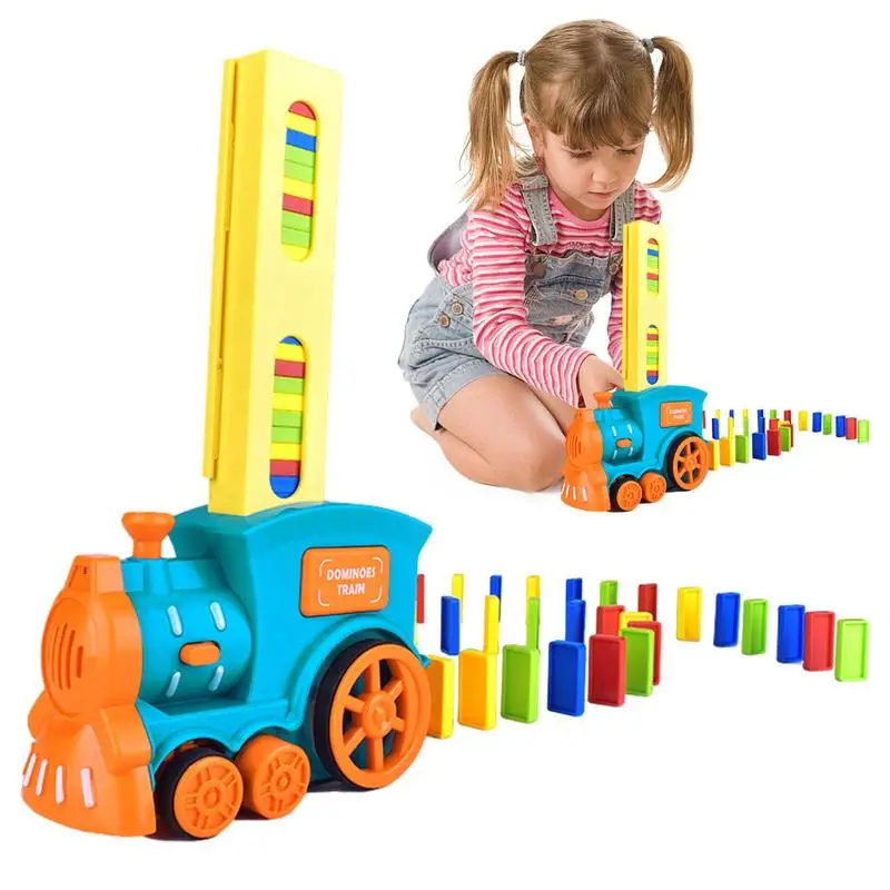 

Electric Dominoes Train 60pcs Sound Domino Train Toy Set Fun And Colorful Train That Prepares Your Domino Rally Experience