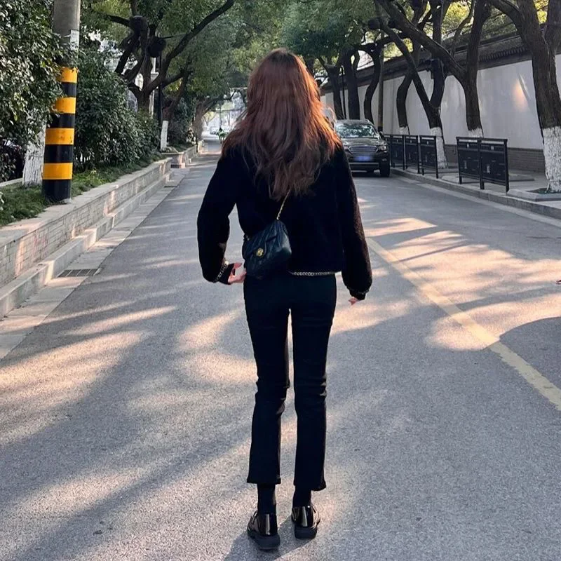 2024 ранняя осень новый стиль твидовая куртка женская универсальная укороченная