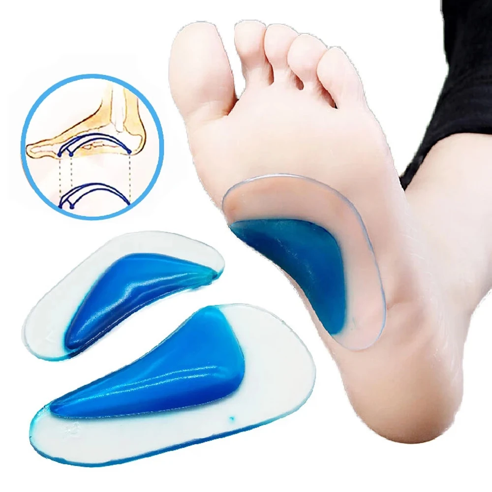 Silicone Gel Orthopedic Insoles for Children Flat Feet Sport Arch Support Orthotics Insoles for Kids Plantar Fasciitis Relief