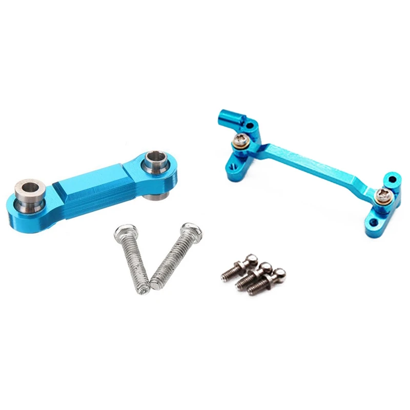 

2 комплекта радиоуправляемых автомобильных запчастей для Wltoys: 1 набор рулевых стержней и 1 комплект монтажных блоков рулевого цилиндра