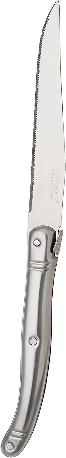 

20100001 Coffret 6 Couteaux Steak de table Manche Métal Inox