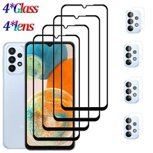 1~4PCS Glass For Samsung Galaxy A23 5G Tempered Glass Samsung A23 9HD Film Security Hard Screen Protector Galaxy A23 5G A 23 Sausung Camera Lens Protection SamsungA23-5G Protective Glasses