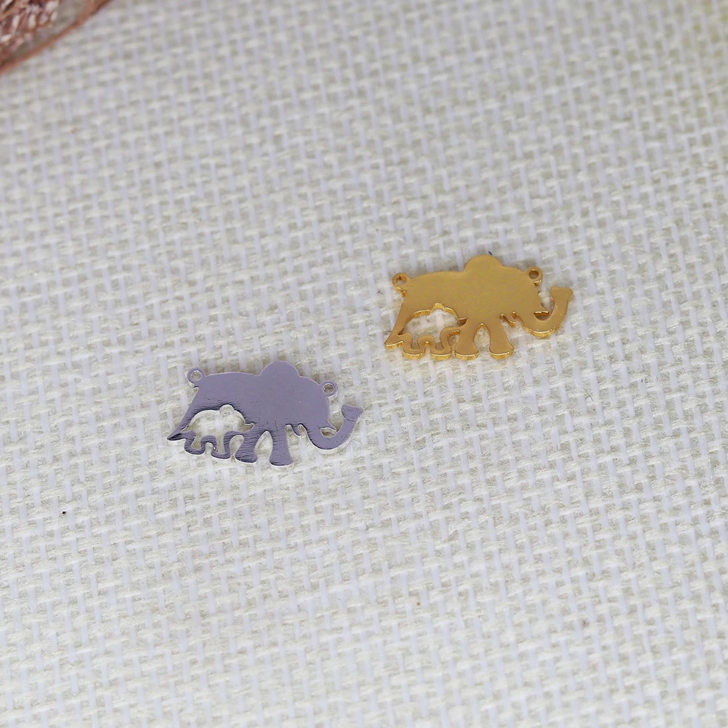 

5 шт., подвеска из нержавеющей стали в виде слона