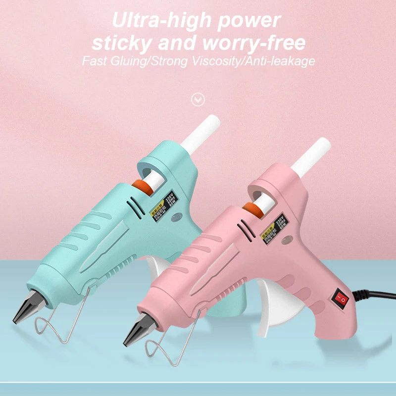 

20W Hot Melt Glue Gun With 7mm*100m Glue Sticks Electric Mini Household Heat Temperature Thermo Tool Industrial Repair Tools Gun