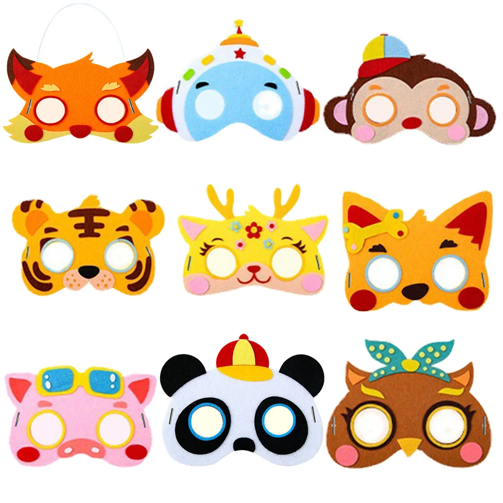 

Farm Animal Party Masks Barnyard Animal Felt Masks Petting Zoo Farmhouse Theme Kids Birthday Decoration Fox Monkey Tiger