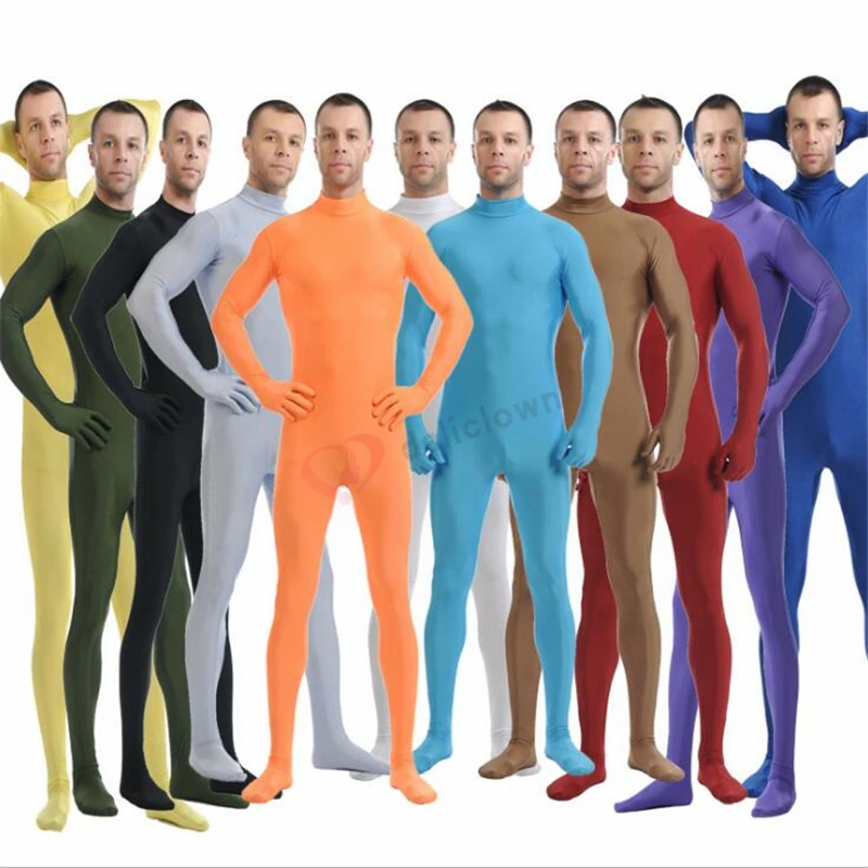 

Men Spandex Zentai Full Body Skin Tight Jumpsuit Unisex Zentai Suit Bodysuit Costume for Women Unitard Dancewear