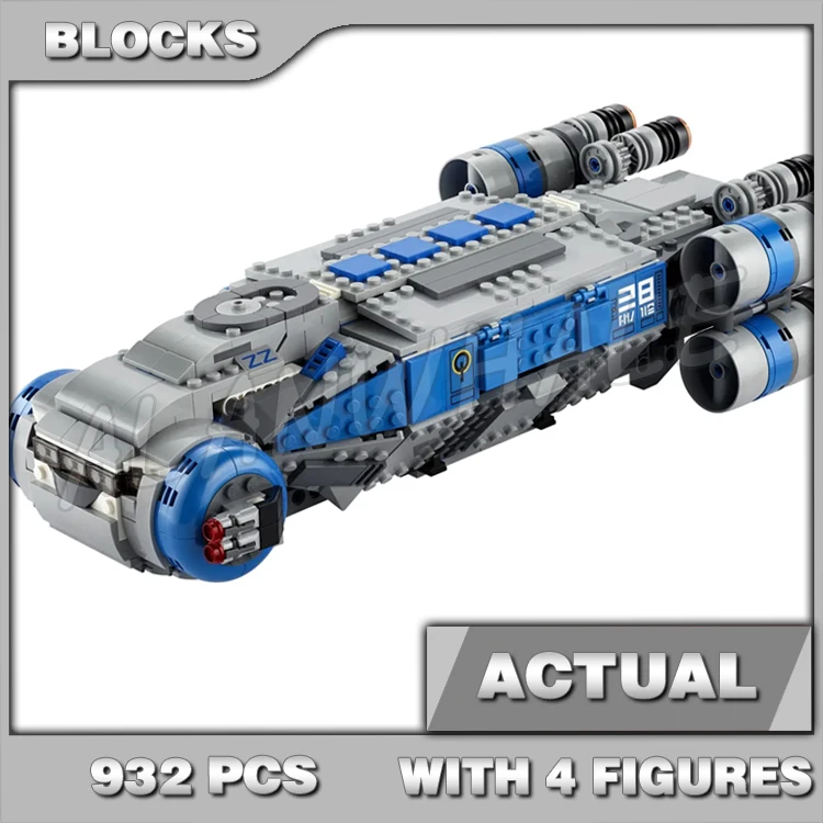 

932pcs Space Battle Resistance I-TS Transport Fighters Droid Galaxy 60018 Building Blocks Toy Compatible With Model