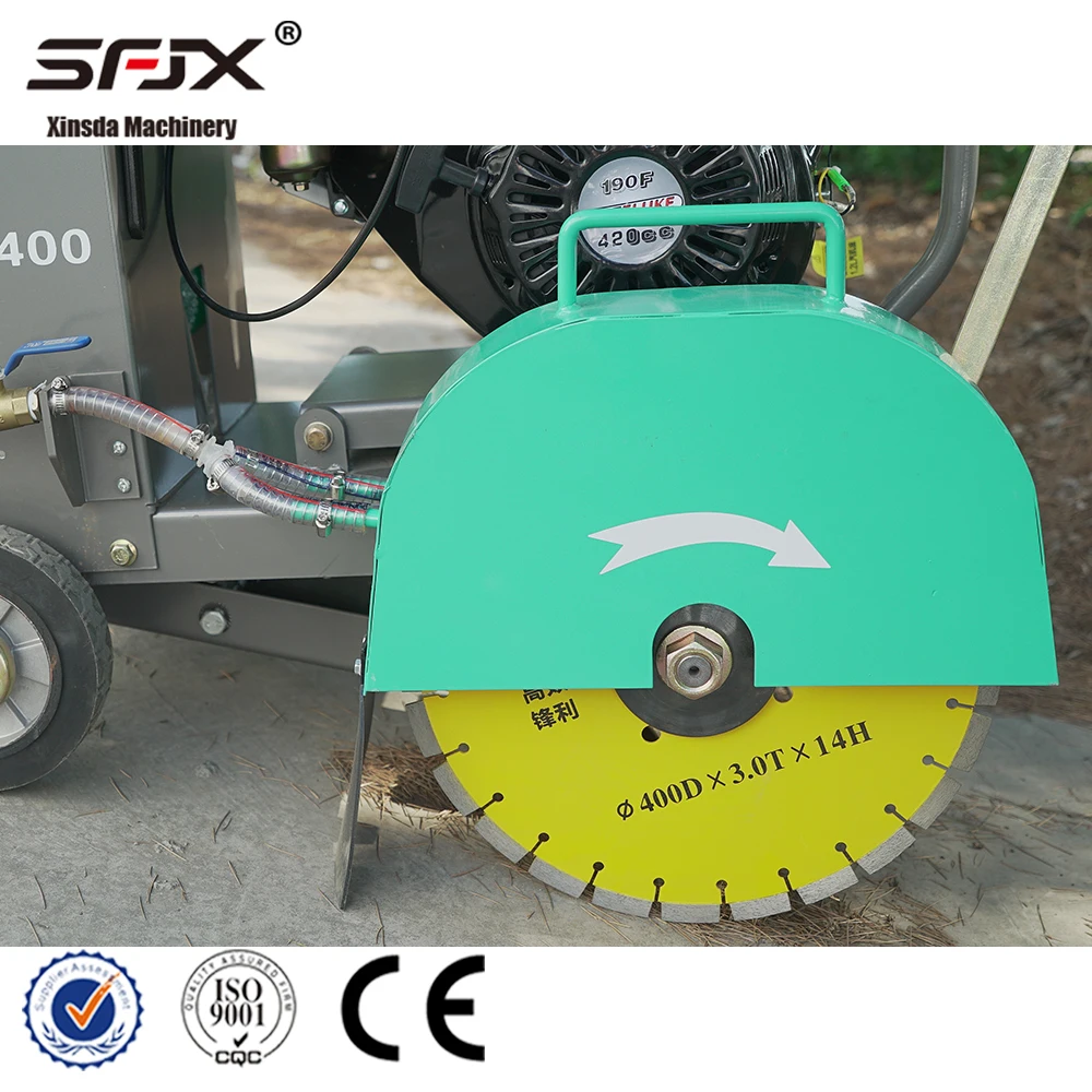 400 мм ручная асфальтовая бензиновая дорожная пила для бетона