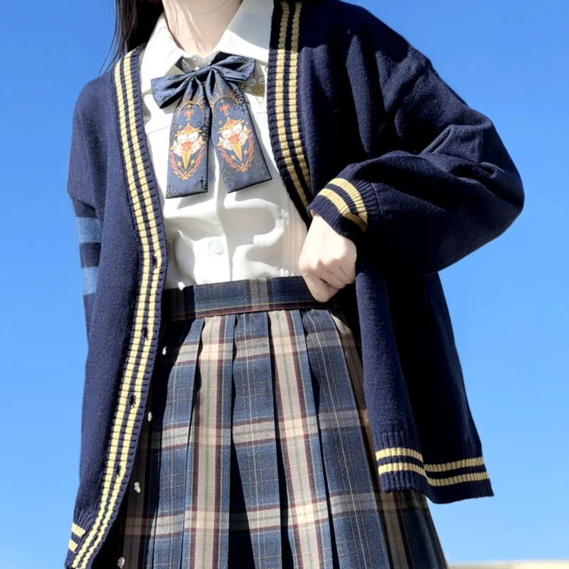 Японский Униформа JK оригинальный осенне-зимний Универсальный стройнящий