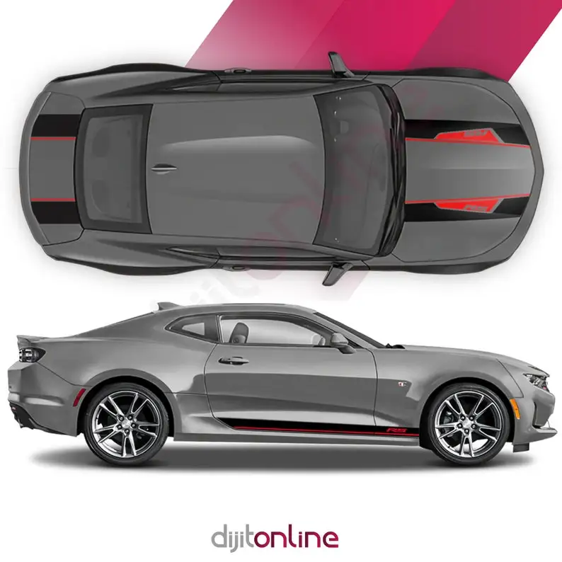 

Набор гоночных полос двух цветов Camaro 2016 - 2018