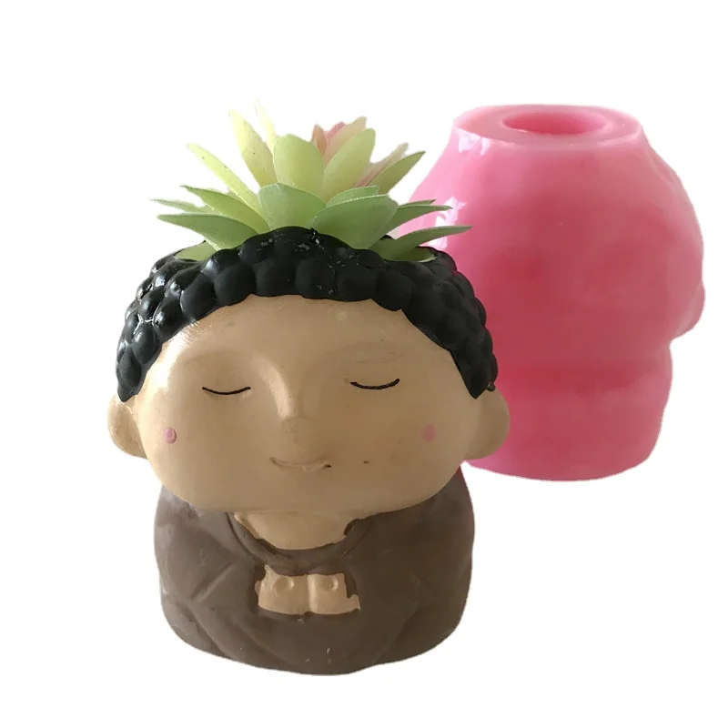 Silicone 3D Candle Mould DIY Cement Clay Resin Flower Pot Maker Tools Handmade Concrete Planter Vase Molds |