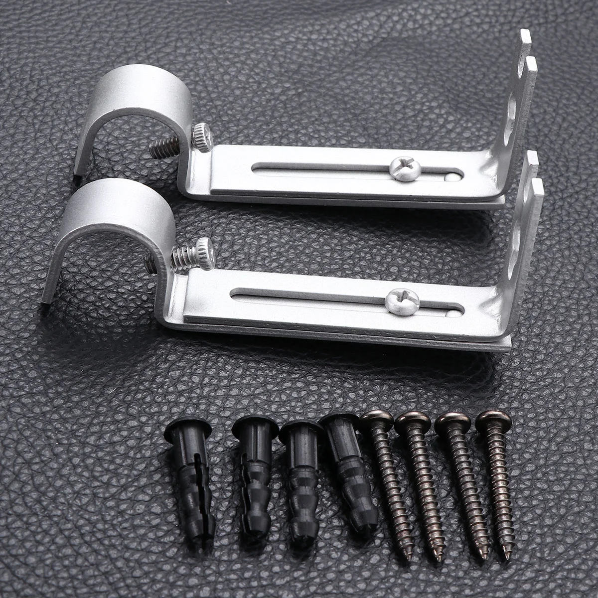

2 19.05 mm Adjustable Curtain Rod Brackets, Heavy Duty Curtain Drapery Rod Brackets, Curtain Rod Wall Bracket Hooks
