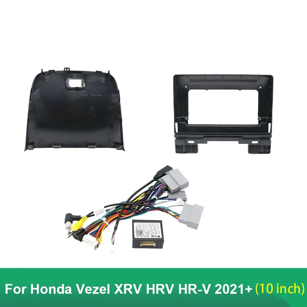 10-дюймовый автомобильный каркасный адаптер Canbus Box Decoder для Honda Vezel XRV HRV HR-V 2021 + Android