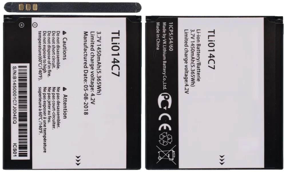 Аккумулятор для Alcatel TLi014C7 | Аккумуляторы
