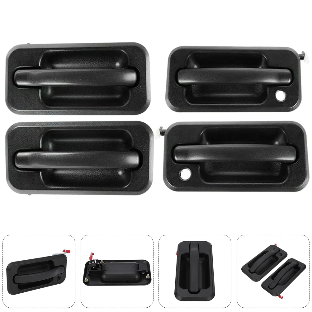 

4pcs Automobile Outside Front Door Handles Durable Replaceable Door Handles