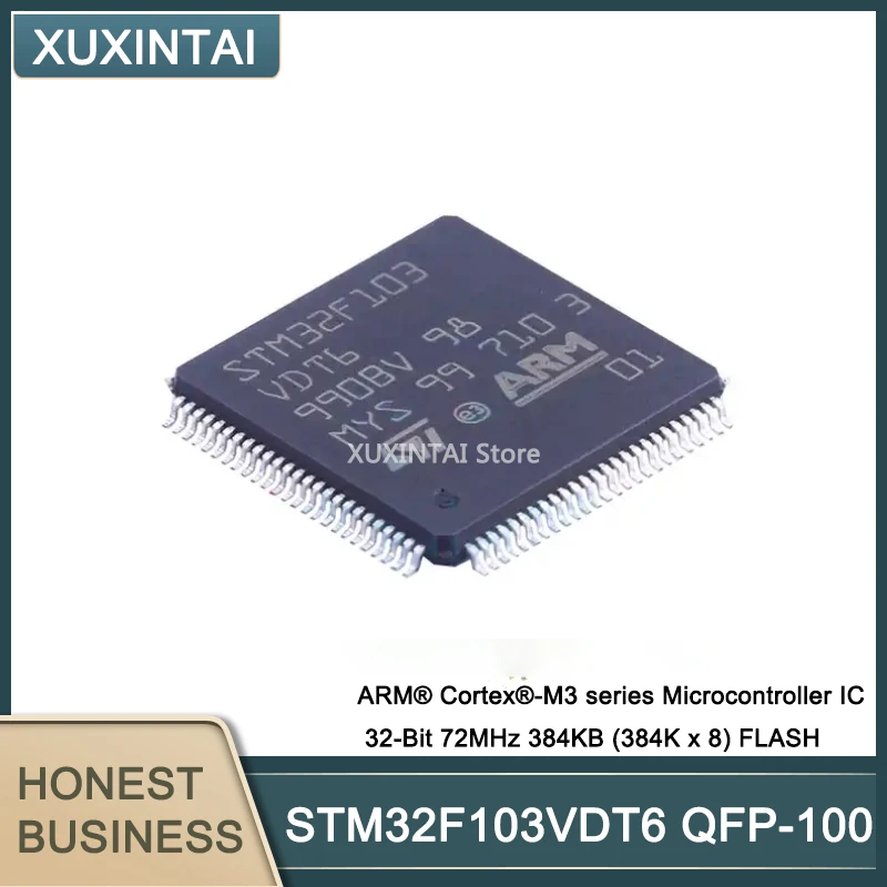 

5Pcs/Lot New Original STM32F103VDT6 STM32F103 MCU Microcontroller IC 32-Bit 72MHz 384KB (384K x 8) LQFP-100