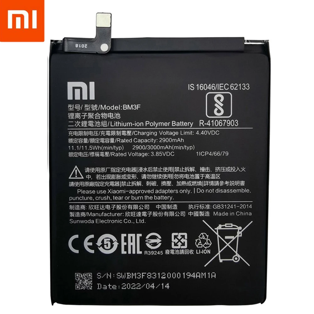 xiao mi 100 orginal bm3f 3000mah battery for xiaomi 8 mi 8 explorermi8 pro bm3f phone replacement batteries tools free global shipping