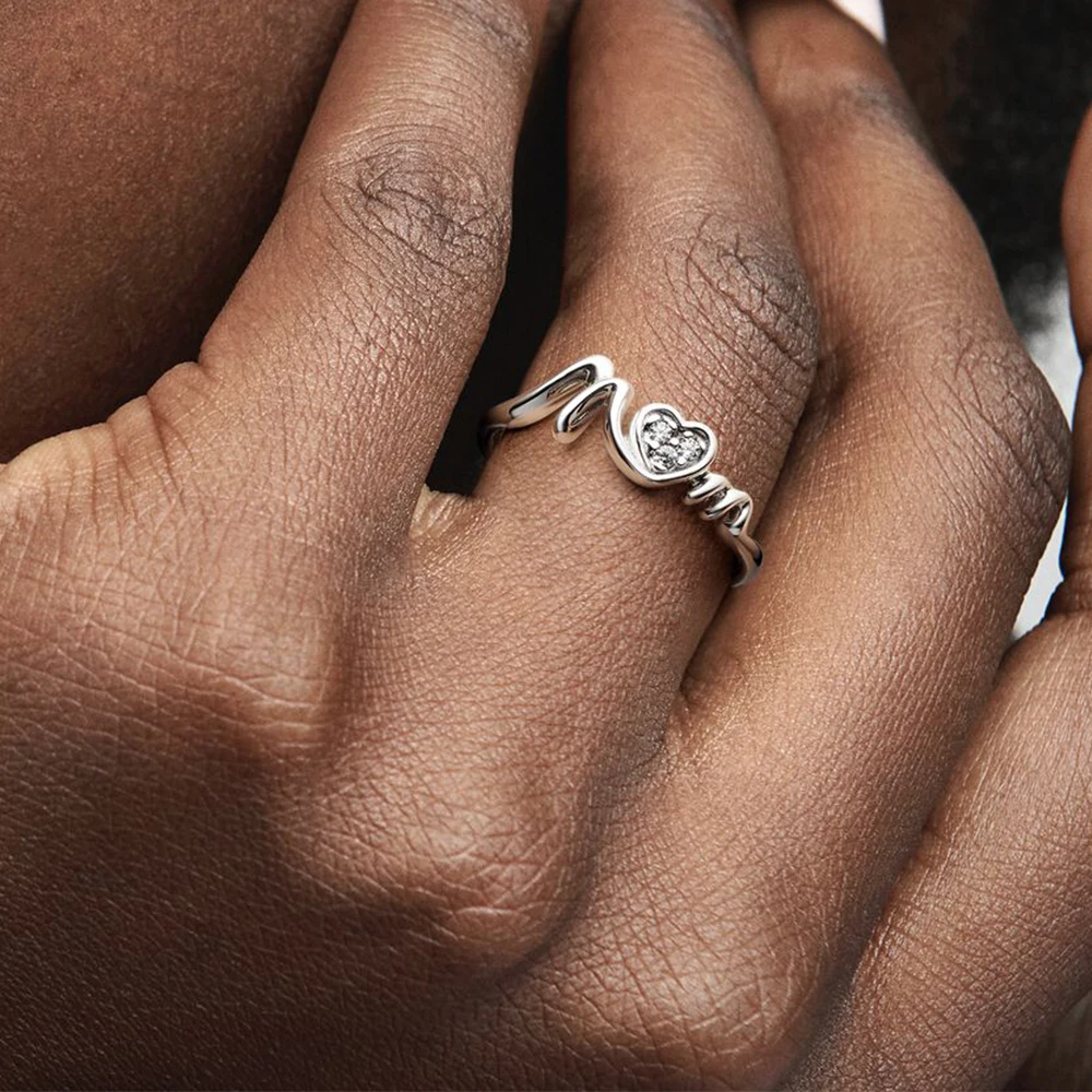 Кольцо Pandora из стерлингового серебра для мамы на день матери ювелирные изделия