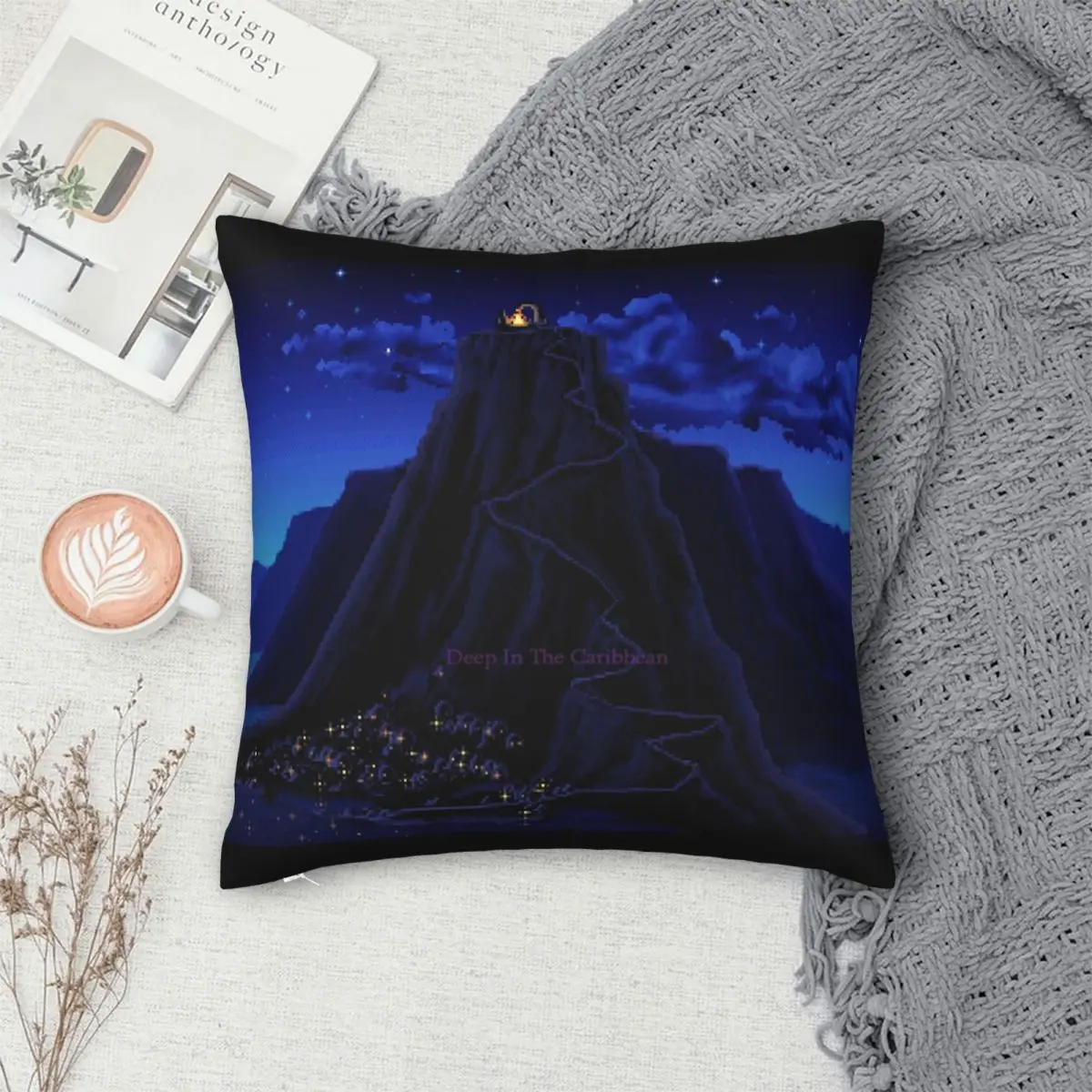 Чехол для подушки с изображением обезьяны и острова Карибского моря чехол из