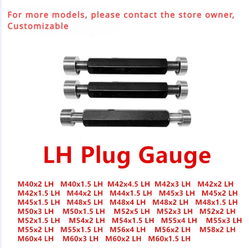 M40 M42 M44 M45 M48 M50 M52 M56 M58 M60 6H LH Метрическая Резьбовая пробка манометр GO NO левая ручка