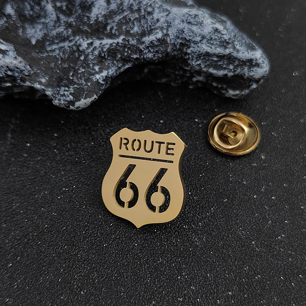 Мужская брошь из нержавеющей стали