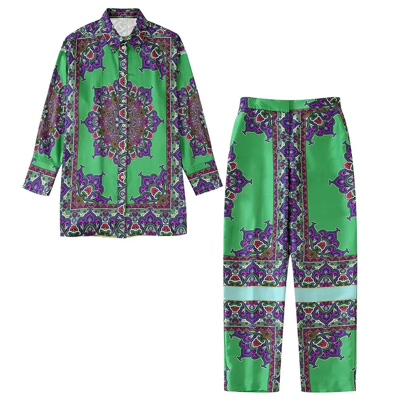 

ZATRHMBM 2022 осенние модные мягкие блузки с принтом винтажная рубашка с длинным рукавом на пуговицах элегантные женские рубашки Блузы шикарные ...