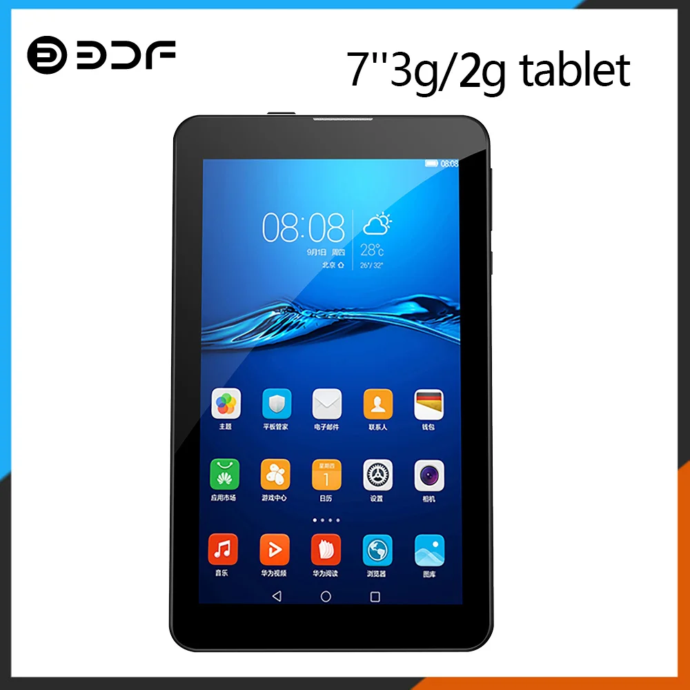 

7-дюймовый планшет с четырёхъядерным процессором, Android, 2-мя слотами для SIM-карт