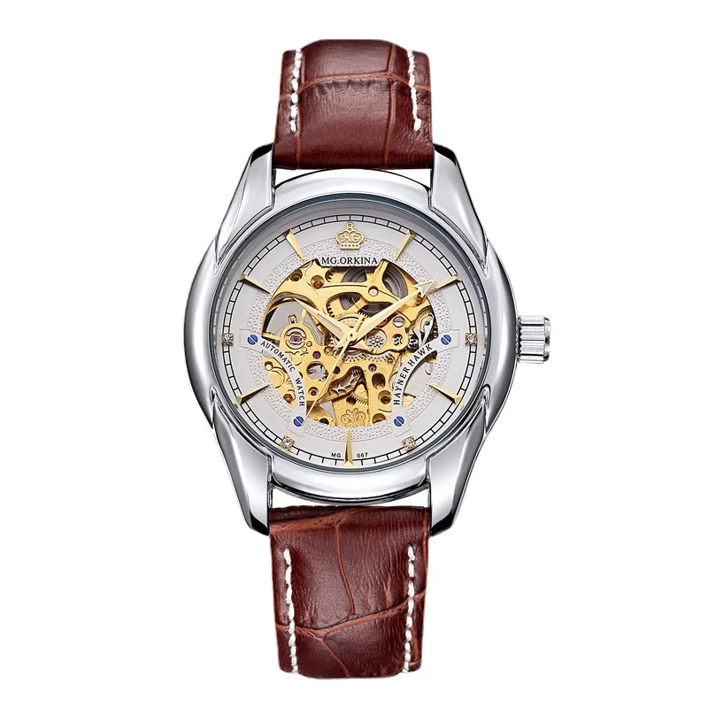 

Swiss Popular Authentic Business Waterproof Men's Watch Carved Hollow Tourbillon Fully Automatic Mechanical Watch