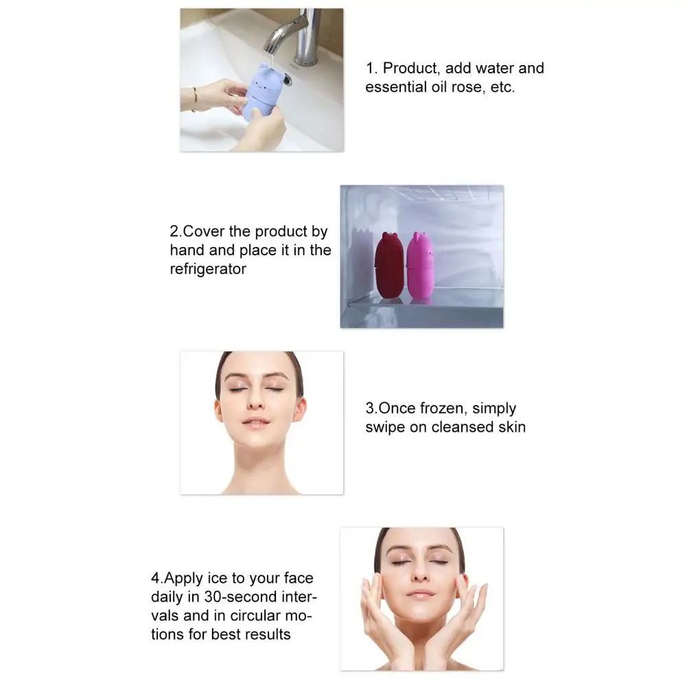 

Face Ice-Roller Useful Facial Massage Ice Tray Multifunctional Relieve Swelling Massage Ice Tray