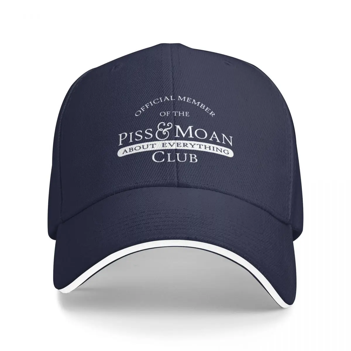 

New Official Member Piss and Moan Club Baseball Cap Hat Man Luxury Golf Cap Luxury Brand Golf Hat Man Mens Tennis Women'S