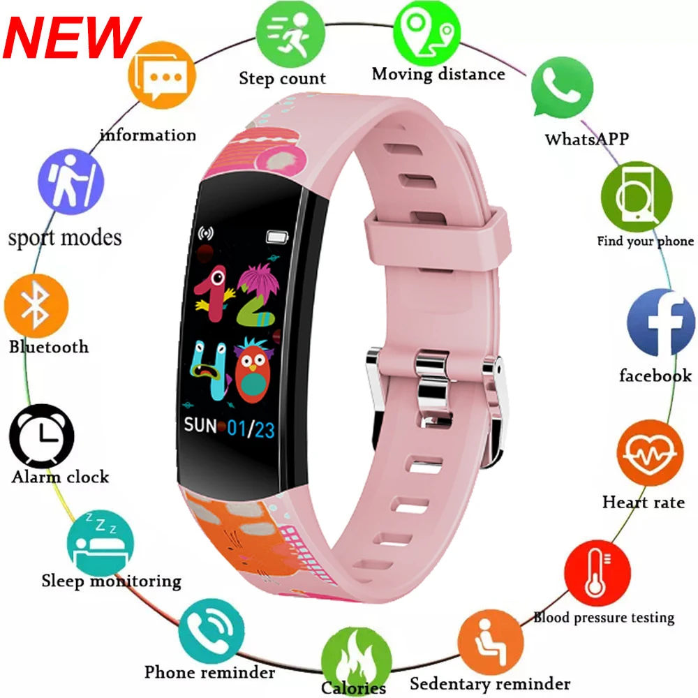 

Children's Smart Watch Fitness Sport Smart Bracelet Heart Rate Blood Pressure Monitoring Smartwatch For Men Women Gift for kids