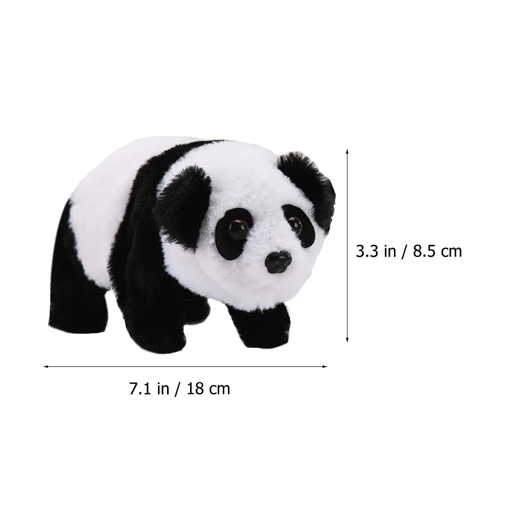 2 шт. панда игрушка для ползания электрические животные ходячие игрушки плюшевые