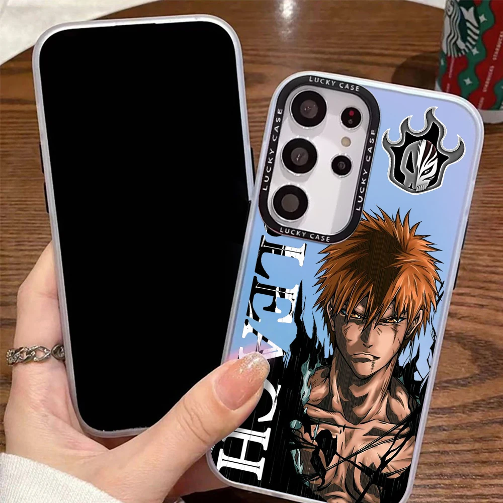 Популярный чехол для телефона с аниме отбеливателем Ichigo Samsung Galaxy S24 S23 S22 S21 S20 FE Ultra