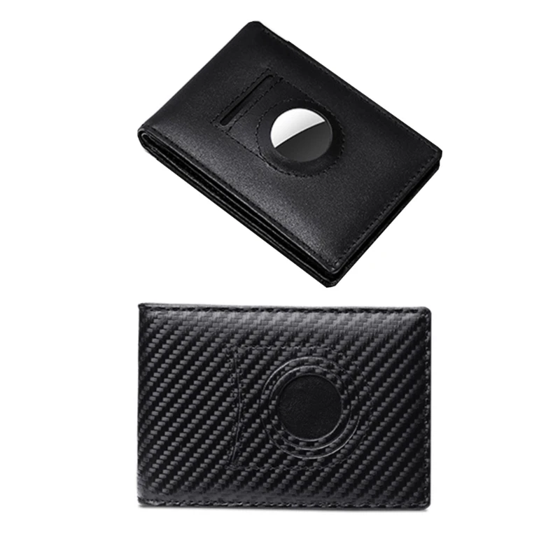 

Мужской кожаный кошелек для airtag, для женщин и мужчин, RFID-блокировка, держатель для кредитных карт