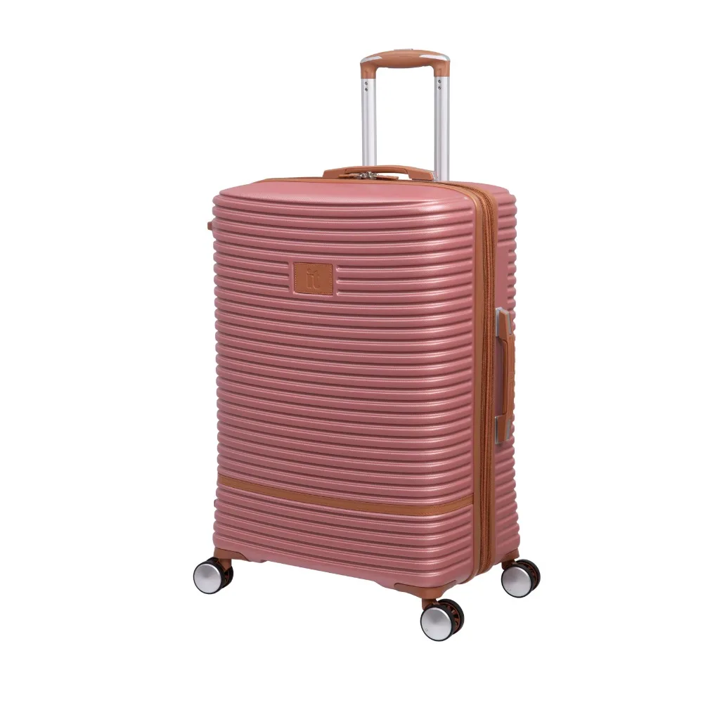 

Replicating Expandable Checked Spinner Luggage, 31" Hardside carry on luggage with wheels